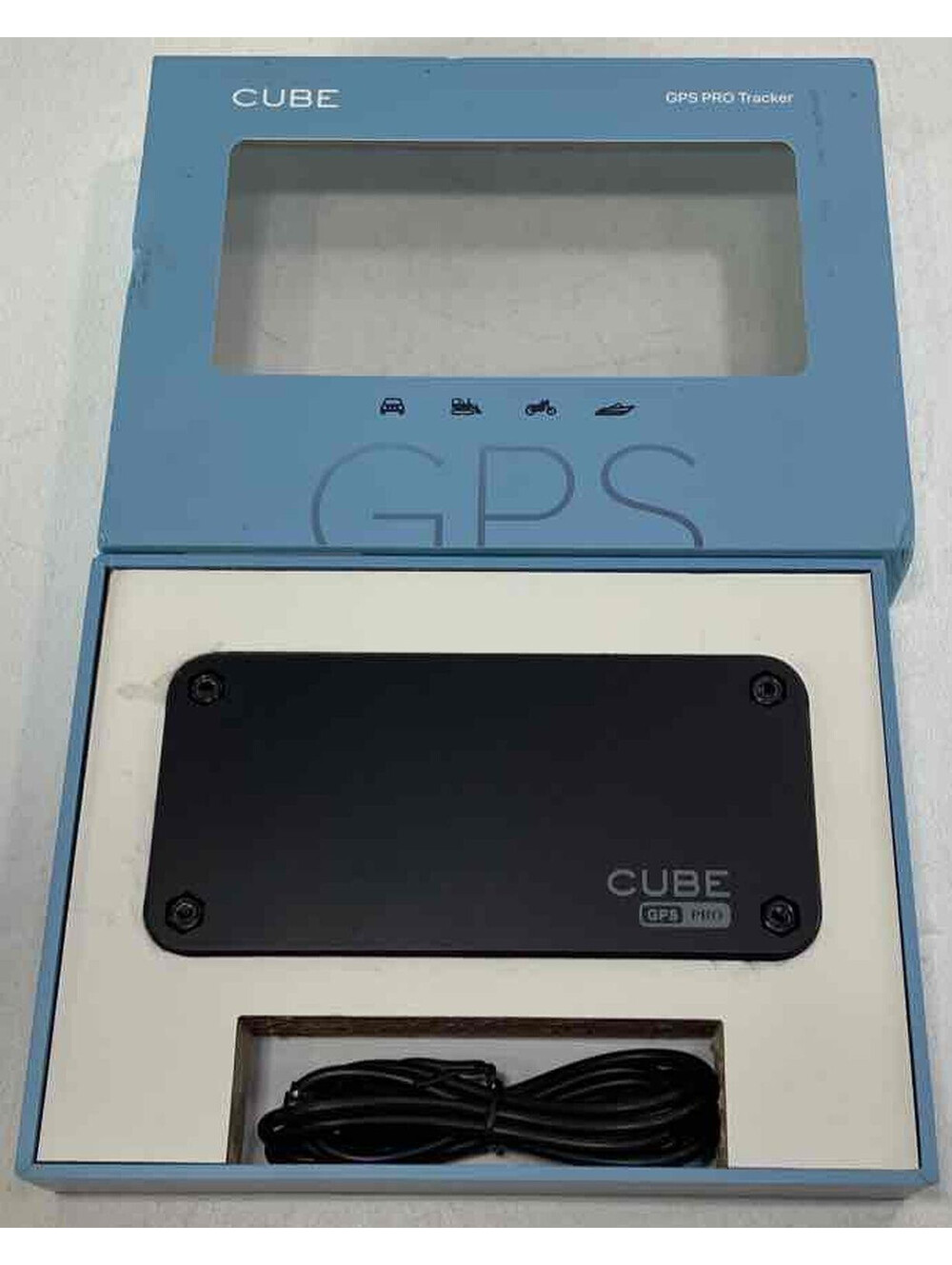 Cube GPS Pro Magnetic Tracker Real-Time Location  Subscription Required – Used